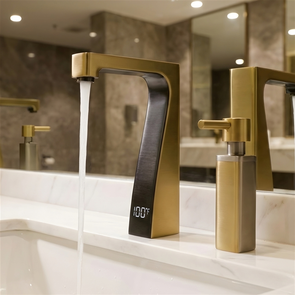 Airport procurement stakeholders comparing touchless restroom fixture solutions by zone and lifecycle value